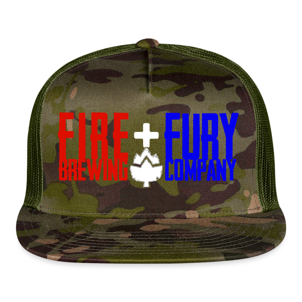 Fire + Fury Trucker Cap - MultiCam\green