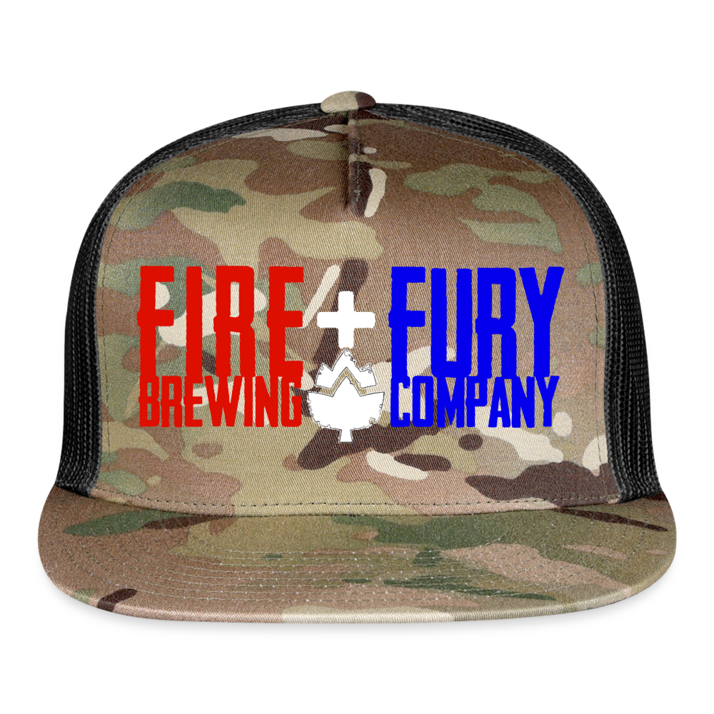 Fire + Fury Trucker Cap - MultiCam\black