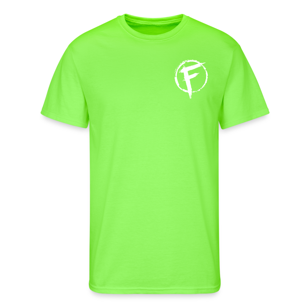 Fire + Fury RWB Wd Men’s 50/50 T-Shirt - neon green