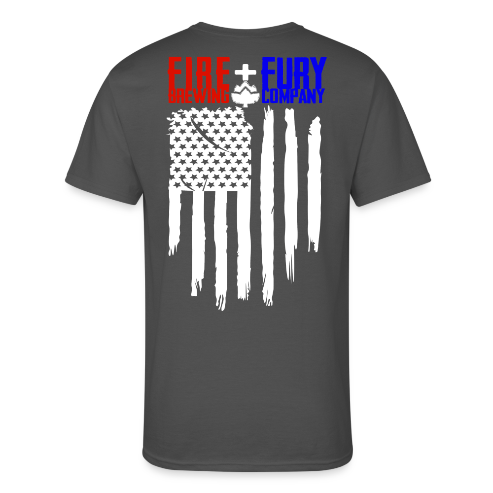 Fire + Fury RWB Wd Men’s 50/50 T-Shirt - charcoal