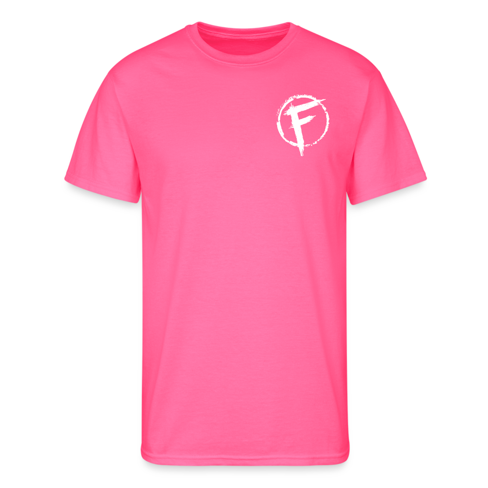 Fire + Fury RWB Wd Men’s 50/50 T-Shirt - neon pink