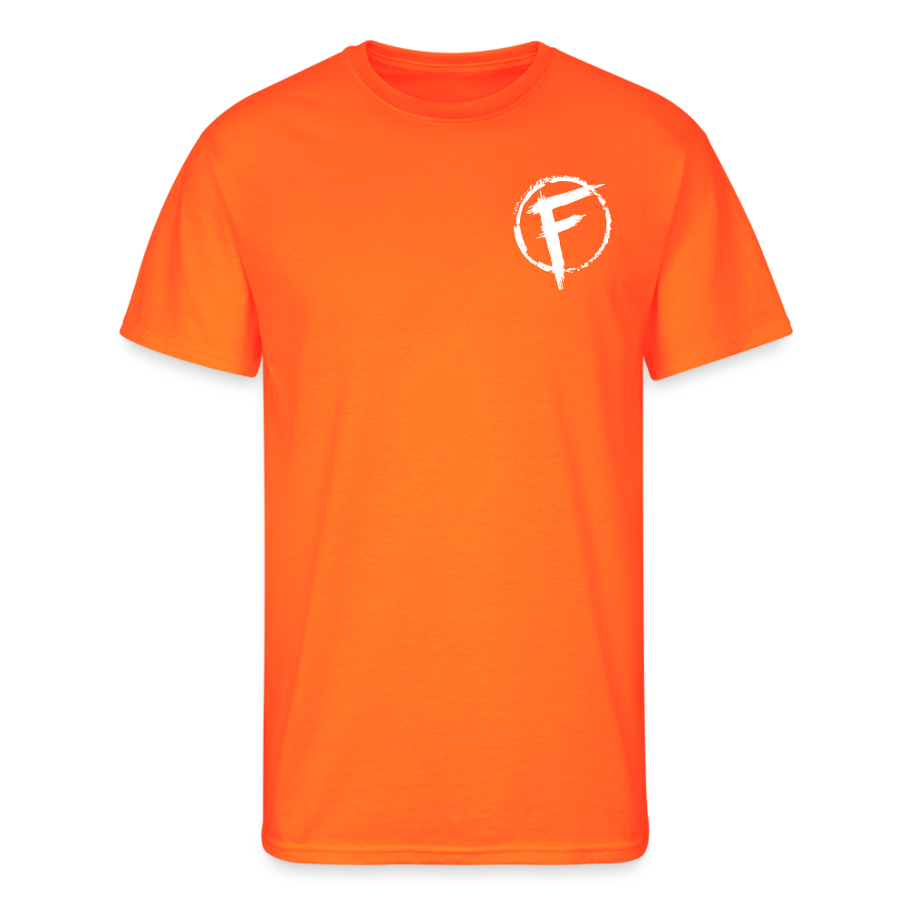 Fire + Fury RWB Wd Men’s 50/50 T-Shirt - neon orange