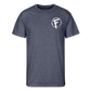 Fire + Fury RWB Wd Men’s 50/50 T-Shirt - navy heather