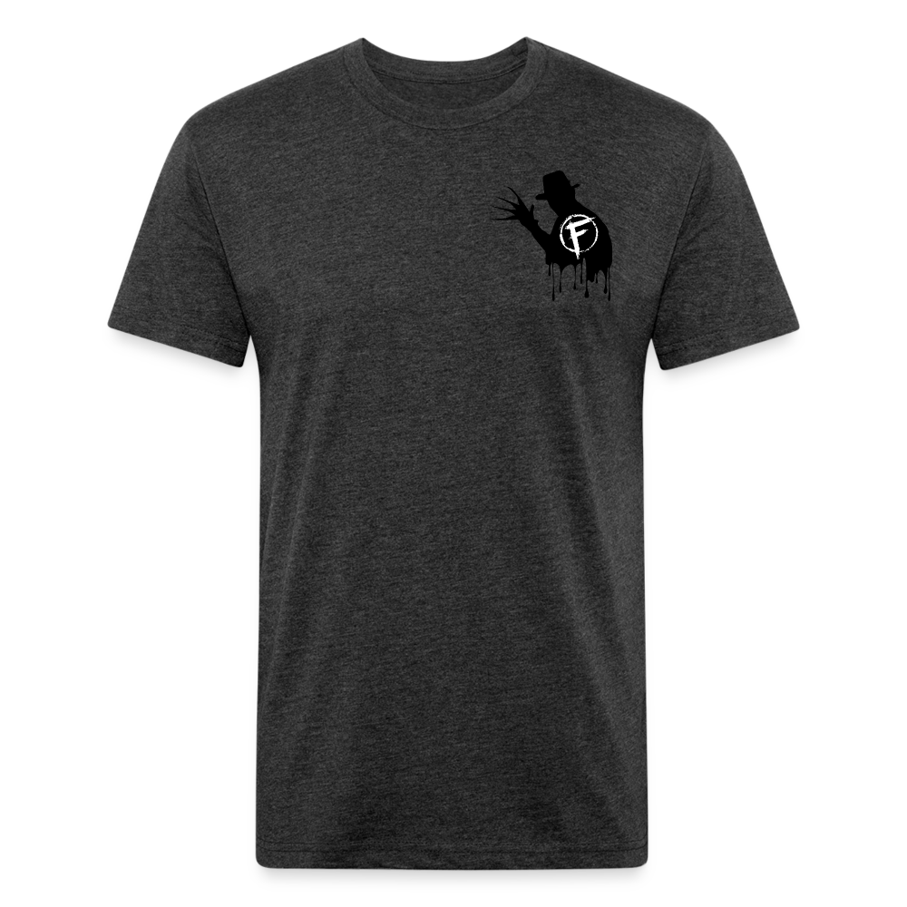 Fire + Fury Murder Group Fitted Cotton/Poly T-Shirt by Next Level - heather black