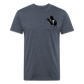 Fire + Fury Murder Group Fitted Cotton/Poly T-Shirt by Next Level - heather navy