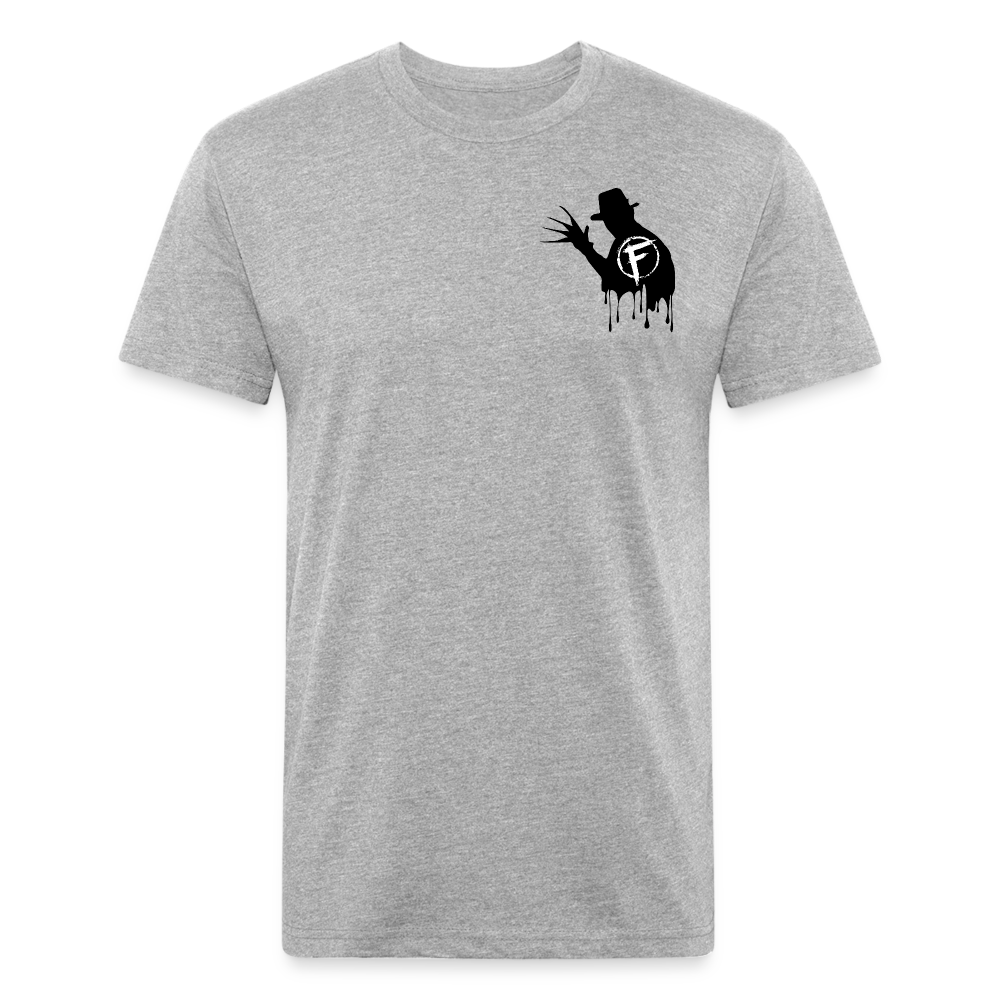 Fire + Fury Murder Group Fitted Cotton/Poly T-Shirt by Next Level - heather gray