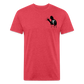 Fire + Fury Murder Group Fitted Cotton/Poly T-Shirt by Next Level - heather red
