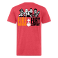 Fire + Fury Murder Group Fitted Cotton/Poly T-Shirt by Next Level - heather red