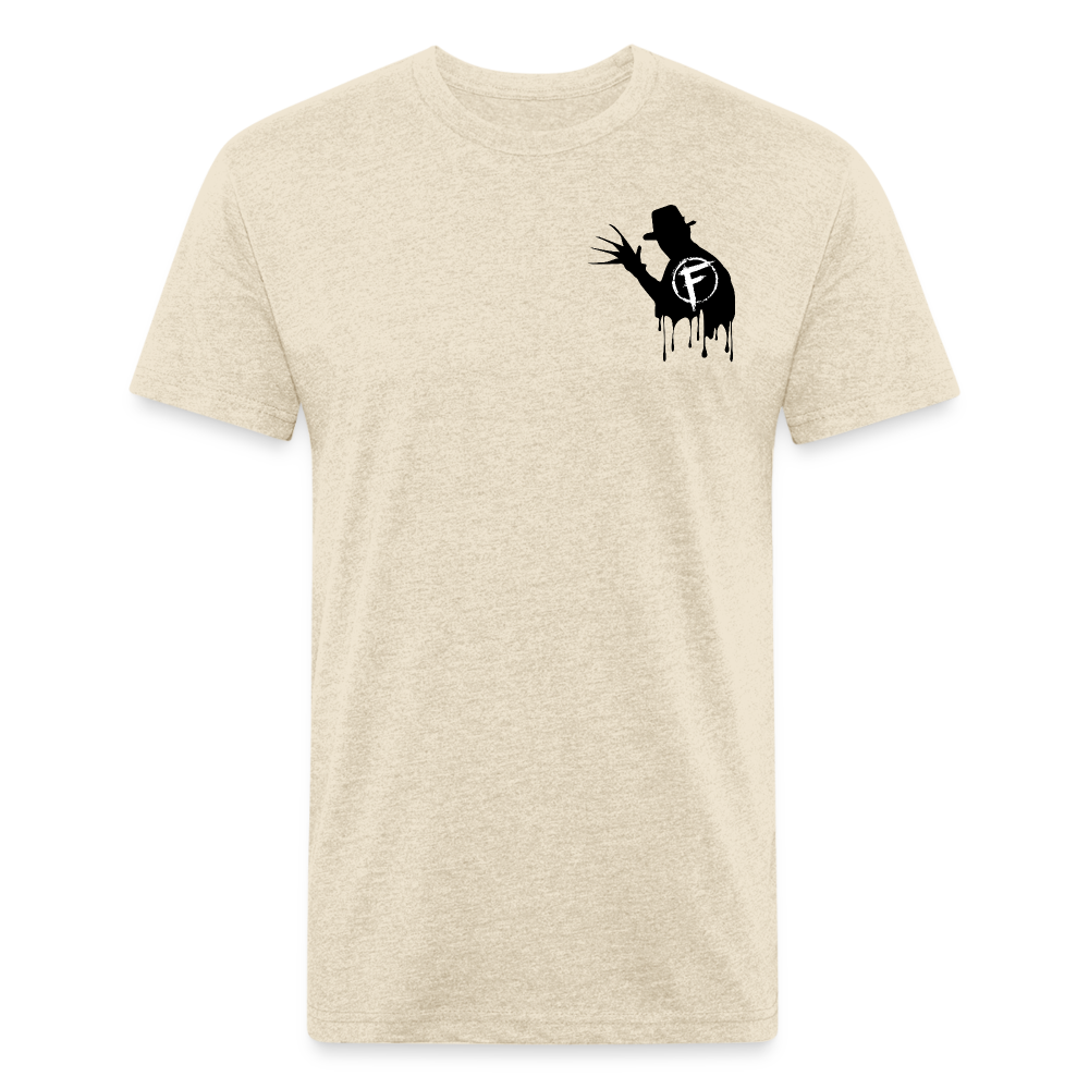 Fire + Fury Murder Group Fitted Cotton/Poly T-Shirt by Next Level - heather cream
