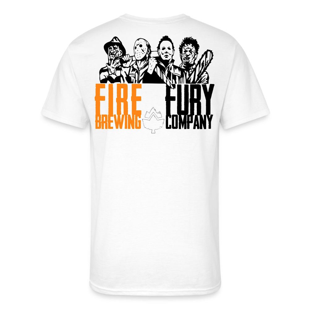 Fire + Fury Hallow Murder Crew **Men’s 50/50 T-Shirt - white