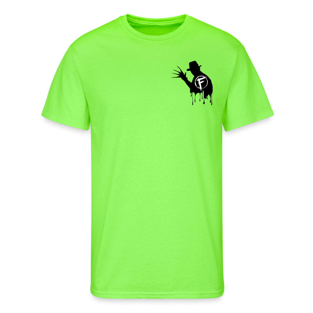 Fire + Fury Hallow Murder Crew **Men’s 50/50 T-Shirt - neon green