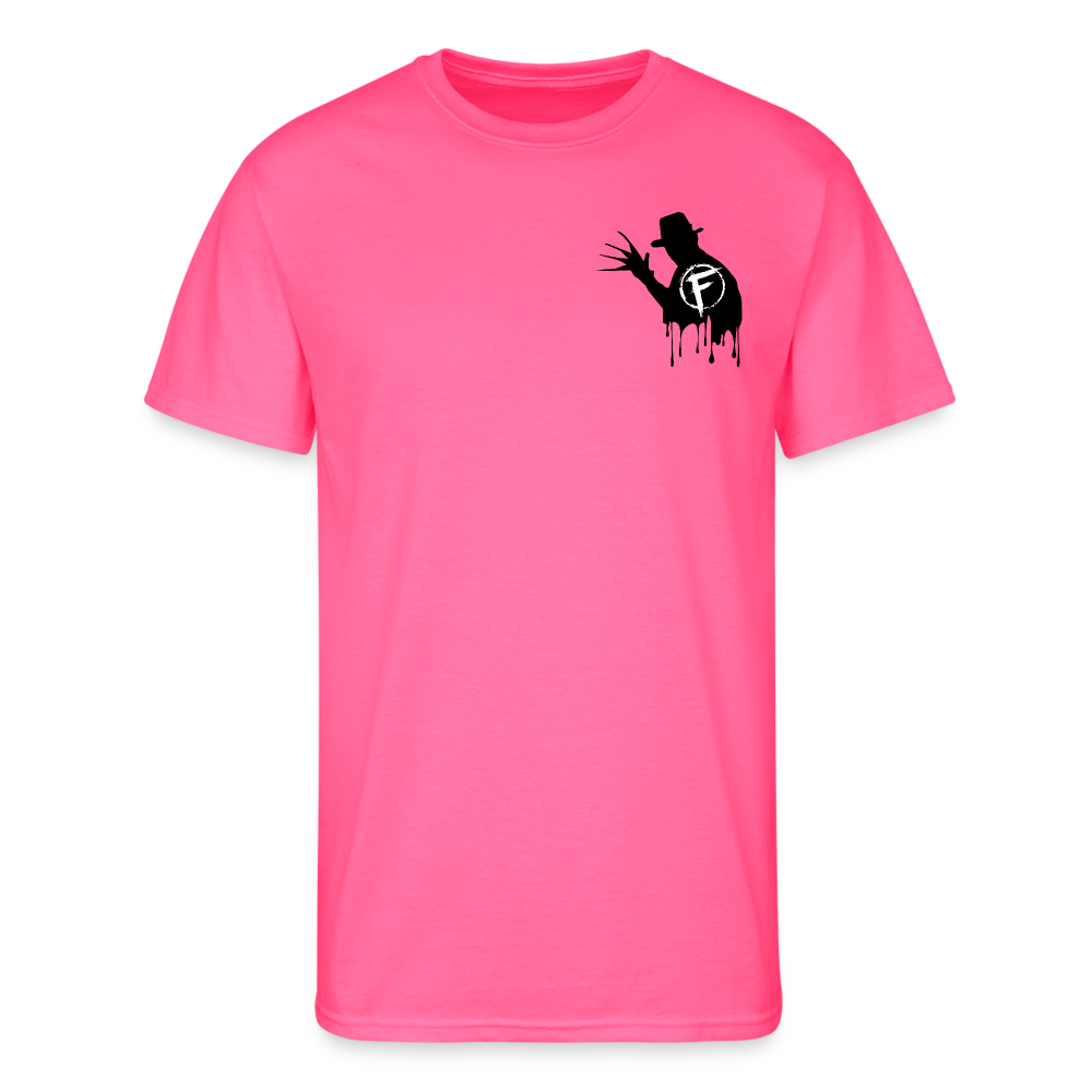 Fire + Fury Hallow Murder Crew **Men’s 50/50 T-Shirt - neon pink