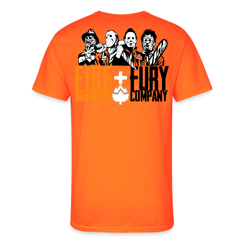 Fire + Fury Hallow Murder Crew **Men’s 50/50 T-Shirt - neon orange