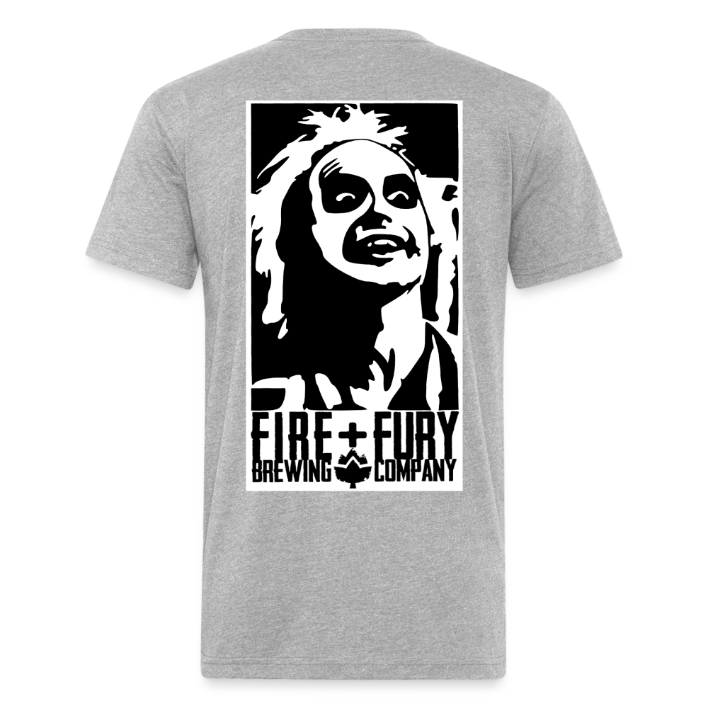 Fire + Fury Beetle Final**Fitted Cotton/Poly T-Shirt by Next Level - heather gray