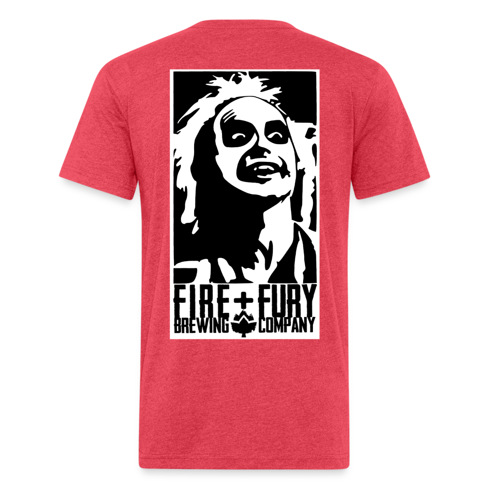 Fire + Fury Beetle Final**Fitted Cotton/Poly T-Shirt by Next Level - heather red