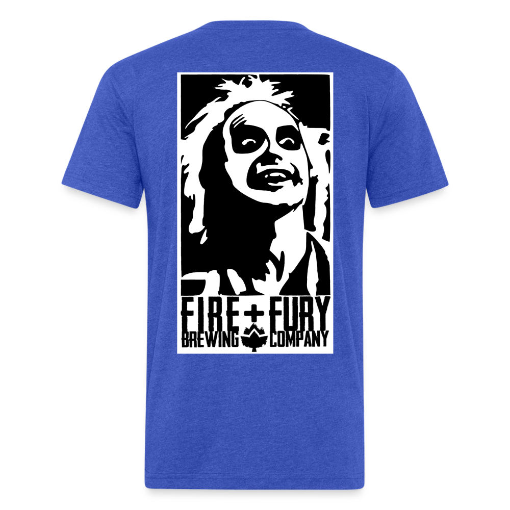 Fire + Fury Beetle Final**Fitted Cotton/Poly T-Shirt by Next Level - heather royal