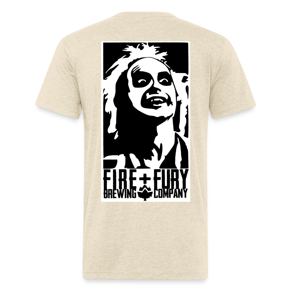 Fire + Fury Beetle Final**Fitted Cotton/Poly T-Shirt by Next Level - heather cream