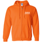 333 Printing Pro G186 Embroidered Zip Up Hooded Sweatshirt