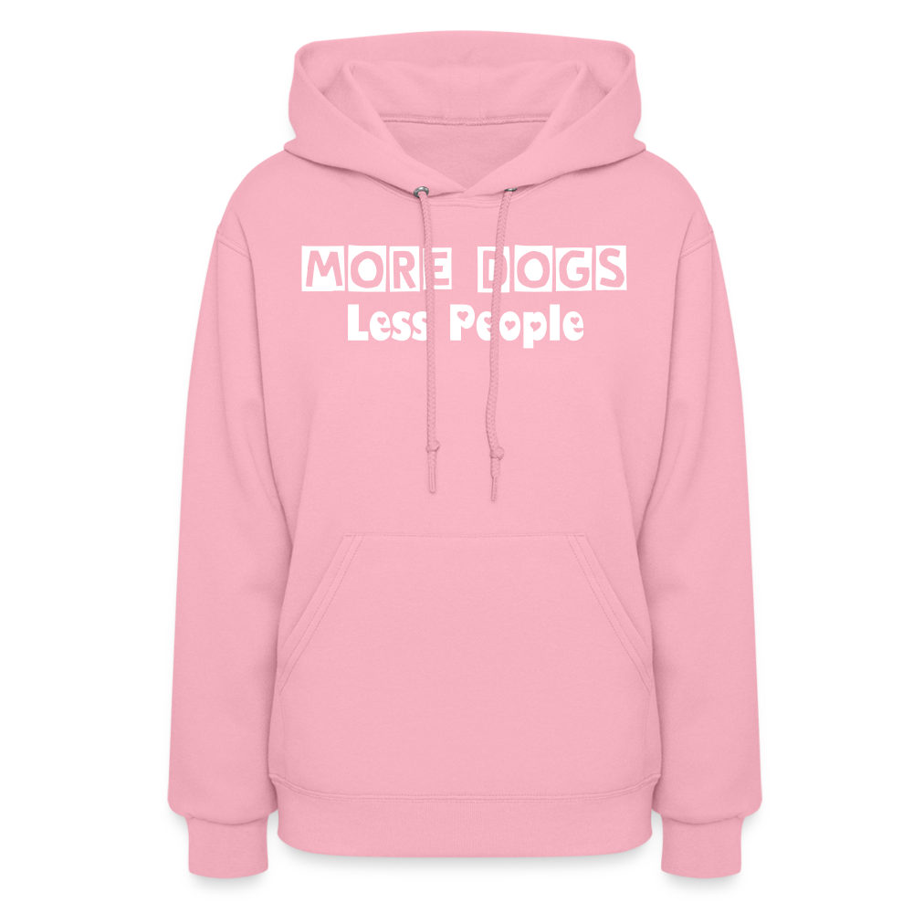 More Dogs Less People Women's Hoodie - classic pink