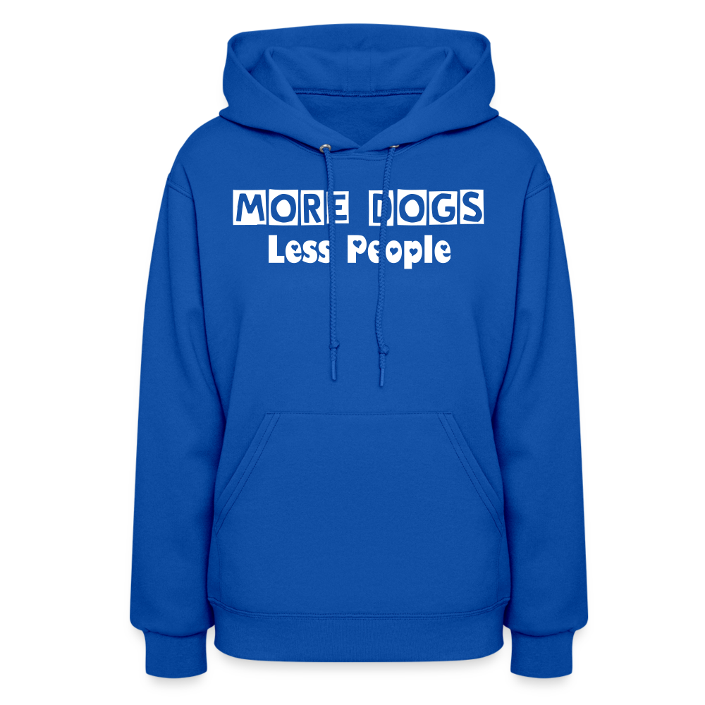 More Dogs Less People Women's Hoodie - royal blue