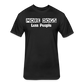 More Dogs Less People Fitted Cotton/Poly T-Shirt by Next Level - black