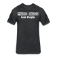 More Dogs Less People Fitted Cotton/Poly T-Shirt by Next Level - heather black