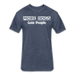 More Dogs Less People Fitted Cotton/Poly T-Shirt by Next Level - heather navy