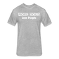 More Dogs Less People Fitted Cotton/Poly T-Shirt by Next Level - heather gray