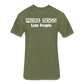 More Dogs Less People Fitted Cotton/Poly T-Shirt by Next Level - heather military green
