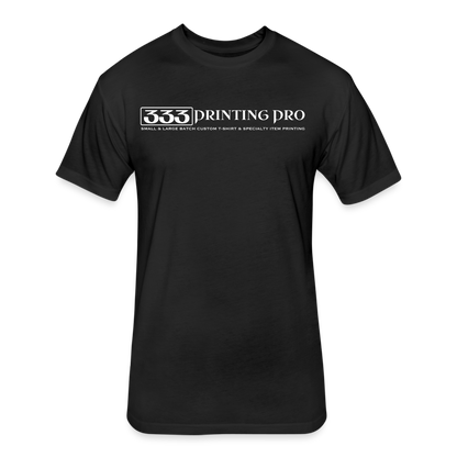 Fitted Cotton/Poly T-Shirt by Next Level - black