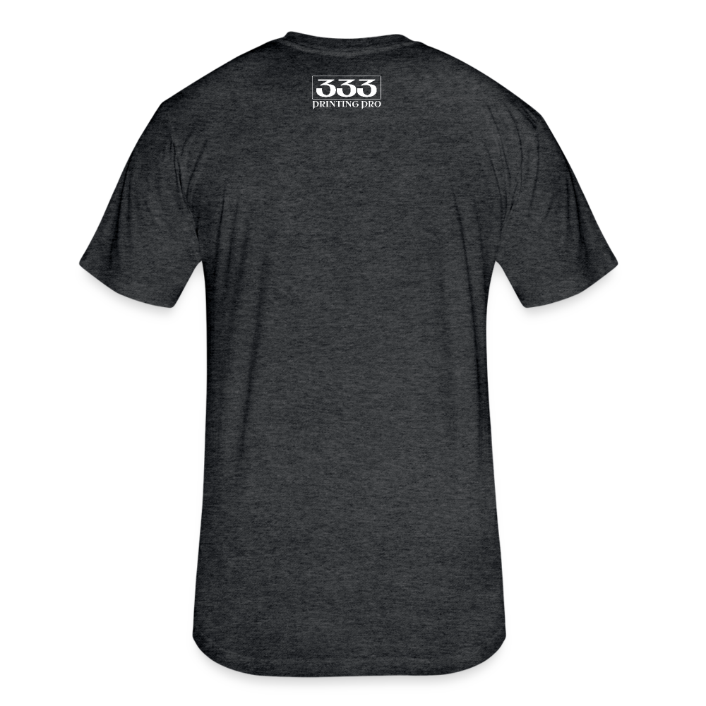 Fitted Cotton/Poly T-Shirt by Next Level - heather black