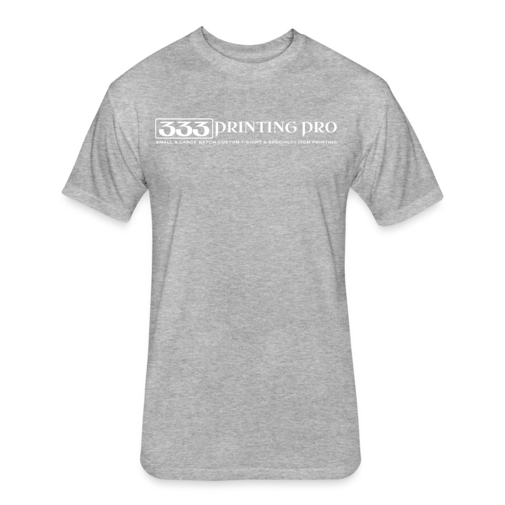 Fitted Cotton/Poly T-Shirt by Next Level - heather gray