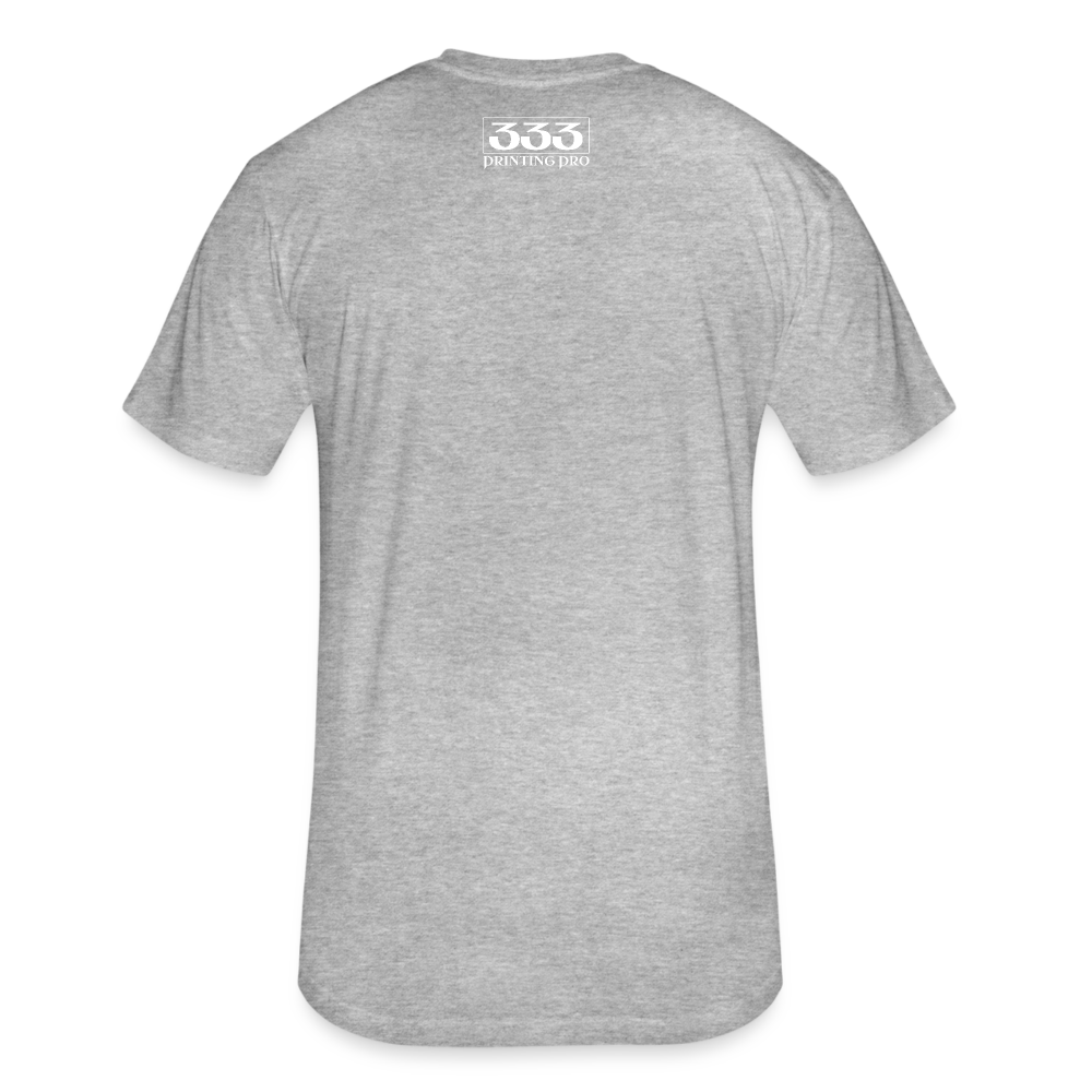 Fitted Cotton/Poly T-Shirt by Next Level - heather gray