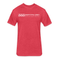 Fitted Cotton/Poly T-Shirt by Next Level - heather red