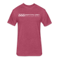 Fitted Cotton/Poly T-Shirt by Next Level - heather burgundy