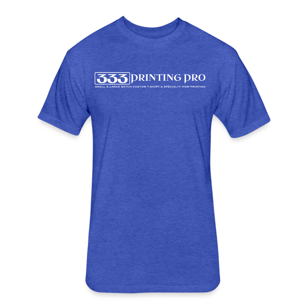 Fitted Cotton/Poly T-Shirt by Next Level - heather royal