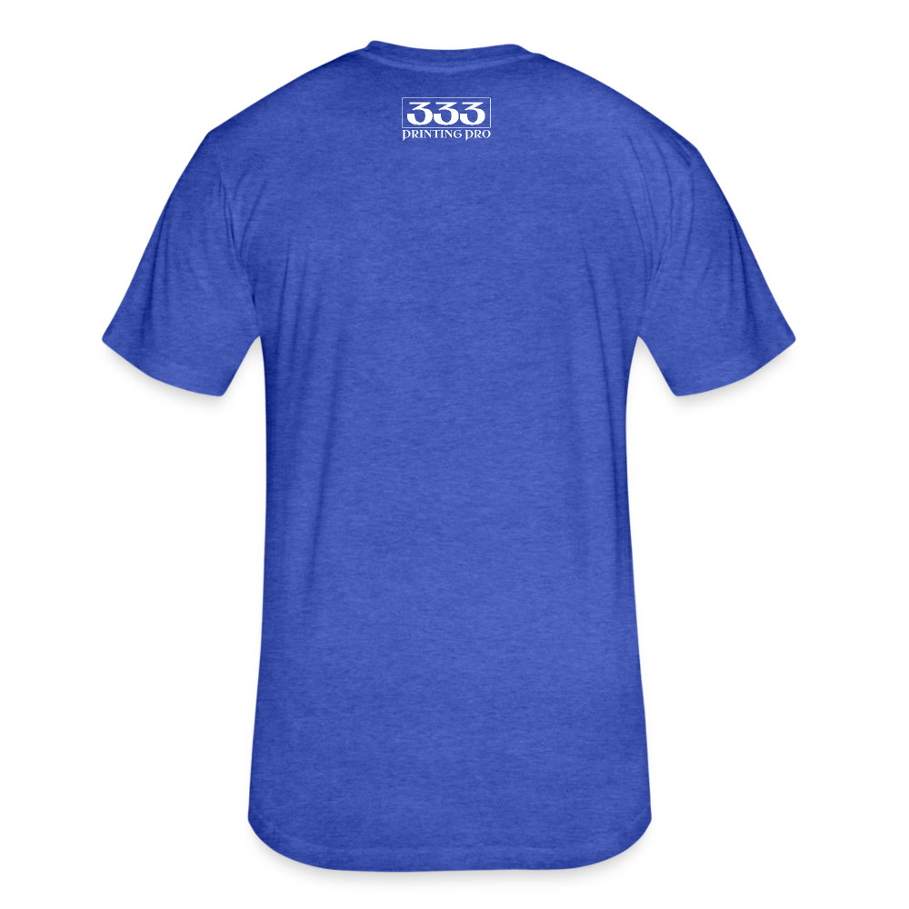 Fitted Cotton/Poly T-Shirt by Next Level - heather royal