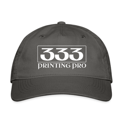 Organic Baseball Cap - charcoal
