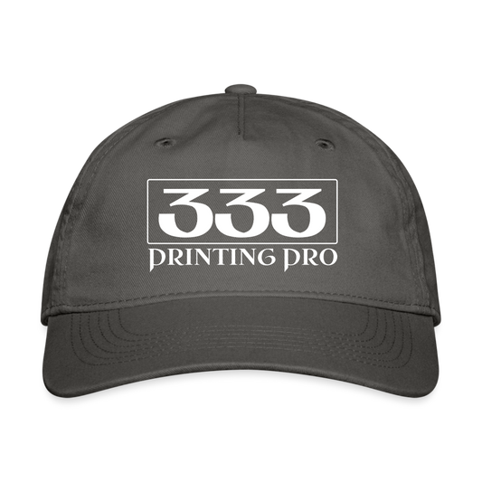 Organic Baseball Cap - charcoal