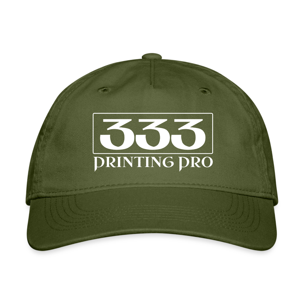 Organic Baseball Cap - olive green