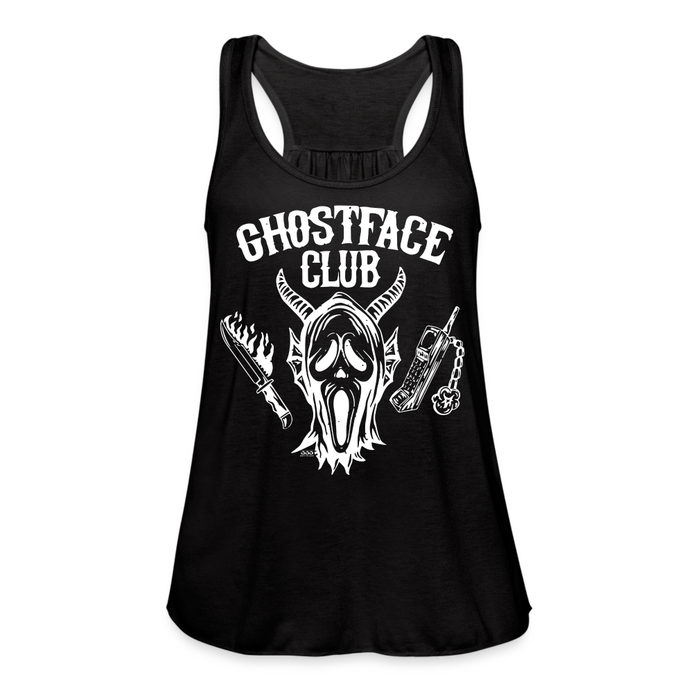 Ghostface Club Women's Flowy Tank Top by Bella - black