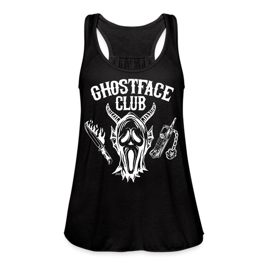 Ghostface Club Women's Flowy Tank Top by Bella - black