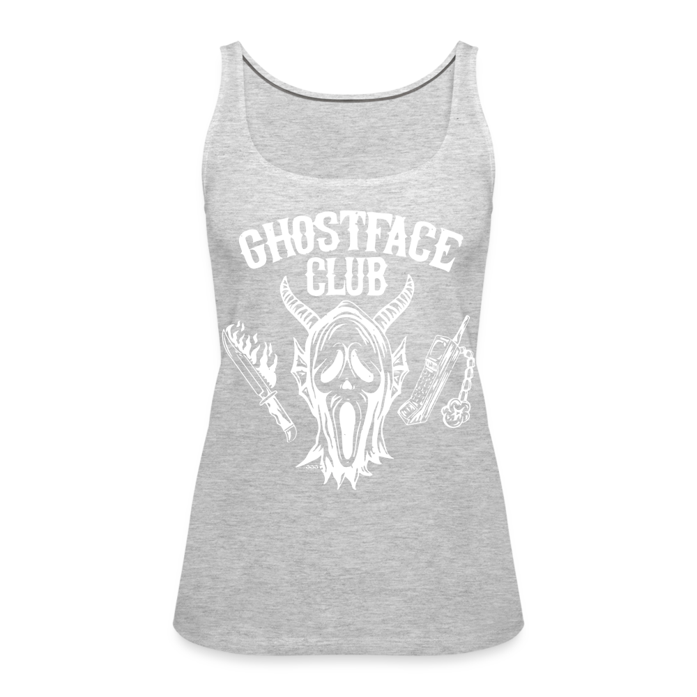 Ghostface Club Women’s Premium Tank Top - heather gray