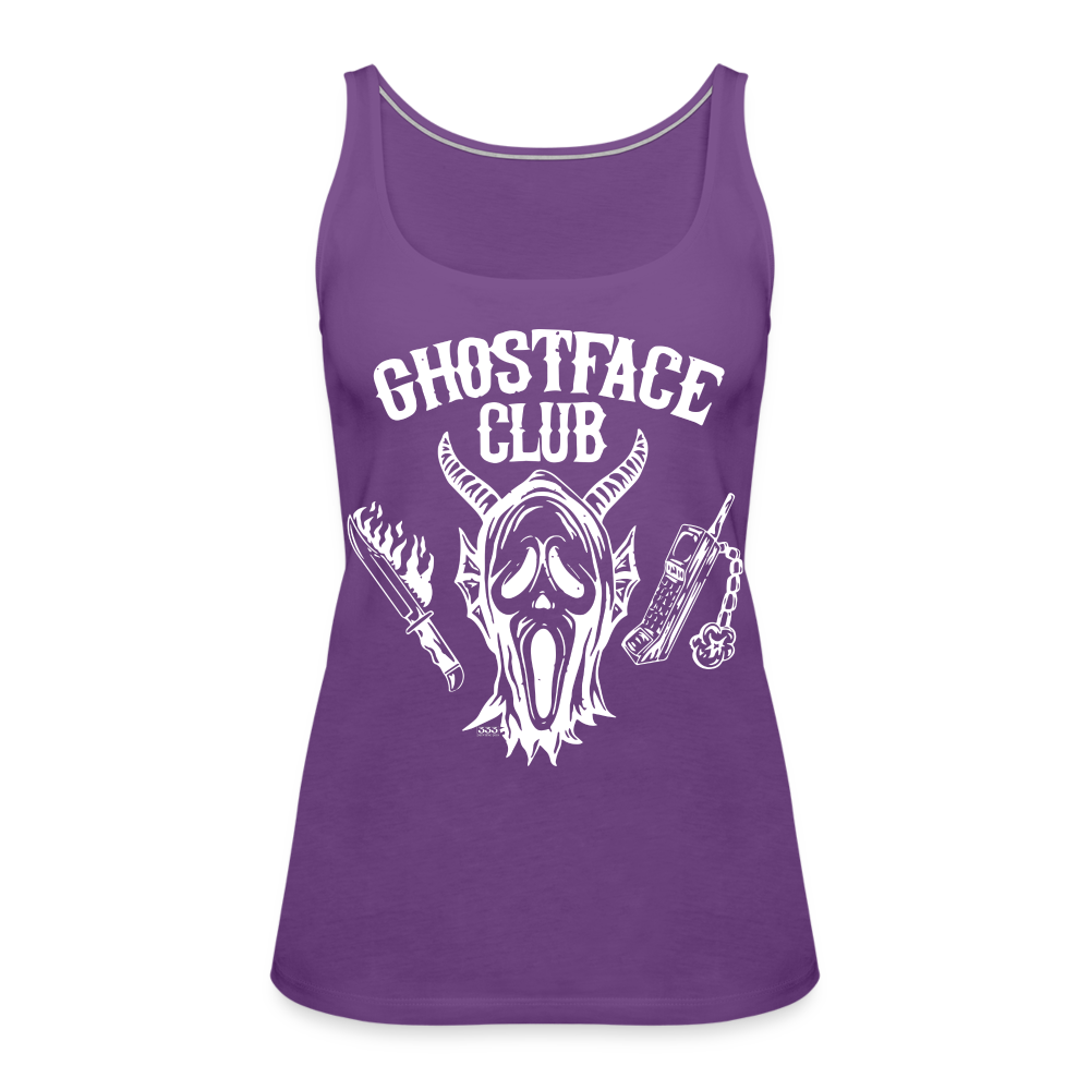 Ghostface Club Women’s Premium Tank Top - purple