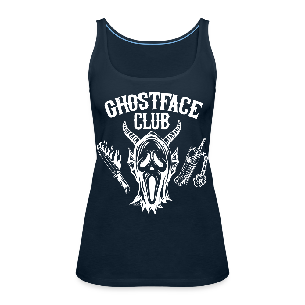 Ghostface Club Women’s Premium Tank Top - deep navy