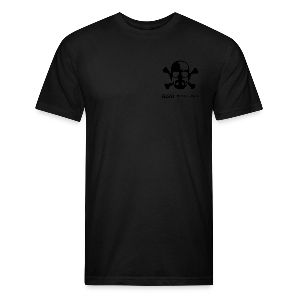Heisen Back - Fitted Cotton/Poly T-Shirt by Next Level - black
