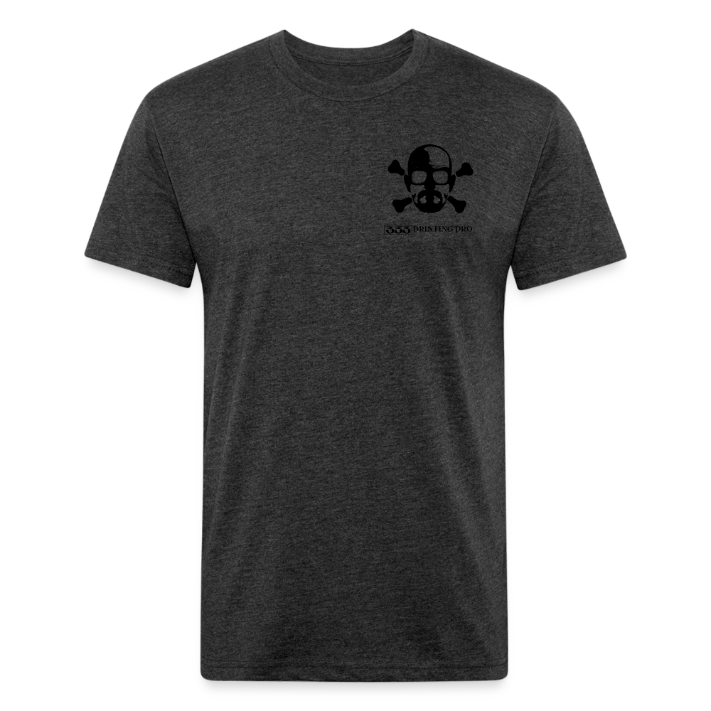 Heisen Back - Fitted Cotton/Poly T-Shirt by Next Level - heather black