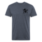 Heisen Back - Fitted Cotton/Poly T-Shirt by Next Level - heather navy