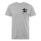 Heisen Back - Fitted Cotton/Poly T-Shirt by Next Level - heather gray
