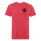 Heisen Back - Fitted Cotton/Poly T-Shirt by Next Level - heather red